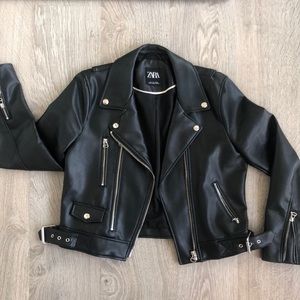 Faux Leather Zara Jacket - Black